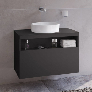 Тумба с раковиной Keuco Stageline 32863 80 см, вулканит Тумба с раковиной Keuco Stageline 32863 80 см, вулканит