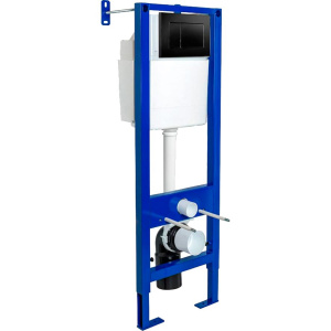 Система инсталляции для унитазов Berges Atom 410 кнопка черная