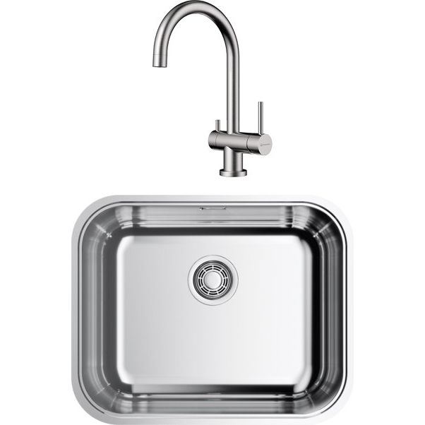 Комплект Мойка кухонная Omoikiri Omi 54-U/IF-IN нержавеющая сталь + Смеситель Yamada BN нержавеющая сталь Комплект Мойка кухонная Omoikiri Omi 54-U/IF-IN нержавеющая сталь + Смеситель Yamada BN нержавеющая сталь
