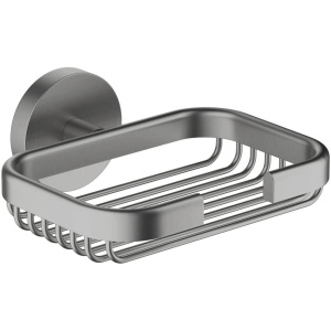 Мыльница для ванной Aquatek Бетта AQ4633BGM оружейная сталь Мыльница для ванной Aquatek Бетта AQ4633BGM оружейная сталь