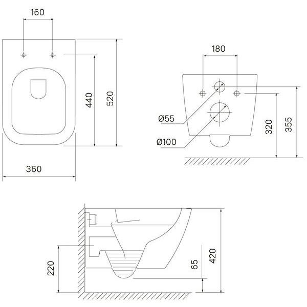 Купить Унитаз подвесной IDDIS Torr TORRDSEi25 безободковый, с микролифтом в Москве с доставкой Унитаз подвесной IDDIS Torr TORRDSEi25 безободковый, с микролифтом