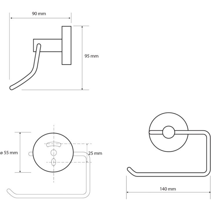 Купить Держатель туалетной бумаги Sapho X-Round XB700 в Москве с доставкой Держатель туалетной бумаги Sapho X-Round XB700