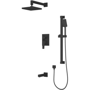 Душевой комплект Rush Thira TR3635-60Black С ВНУТРЕННЕЙ ЧАСТЬЮ, черный