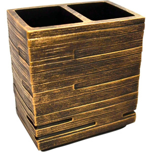 Стакан Ridder Brick 22150248 для зубных щеток, бронзовый Стакан Ridder Brick 22150248 для зубных щеток, бронзовый