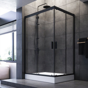 Душевой уголок AM.PM Gem W90G-404-120290-BT 120x90, профиль черный