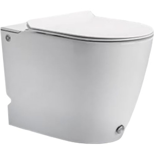 Унитаз приставной Ceruttispa Barbaria Pulse 7264 безободковый, с микролифтом, импульсный смыв Унитаз приставной Ceruttispa Barbaria Pulse 7264 безободковый, с микролифтом, импульсный смыв