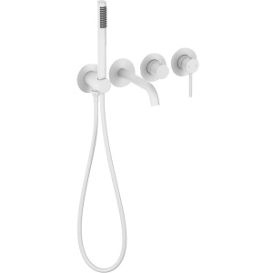 Смеситель для ванны с душем Timo Saona 2314/16YSM С ВНУТРЕННЕЙ ЧАСТЬЮ, матовый белый