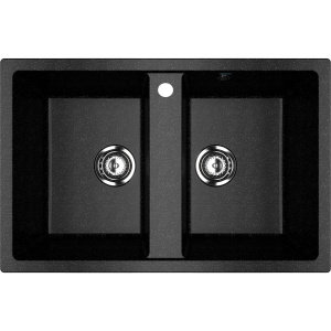 Мойка кухонная Ulgran U-608 -308 черная Мойка кухонная Ulgran U-608 -308 черная