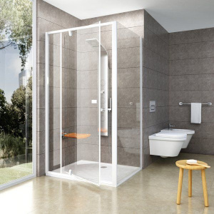 Душевой уголок Ravak Pivot PDOP2 110х100, Transparent, профиль и ручки белые