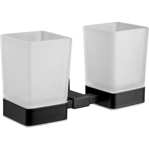 Стакан BELZ B902 B90308 двойной, черный матовый Стакан BELZ B902 B90308 двойной, черный матовый