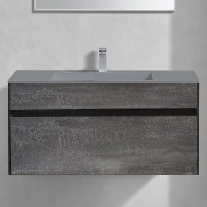Тумба с раковиной Vincea Chiara 100, камень, с серой раковиной Тумба с раковиной Vincea Chiara 100, камень, с серой раковиной