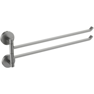 Полотенцедержатель Aquatek Бетта AQ4613BGM оружейная сталь Полотенцедержатель Aquatek Бетта AQ4613BGM оружейная сталь