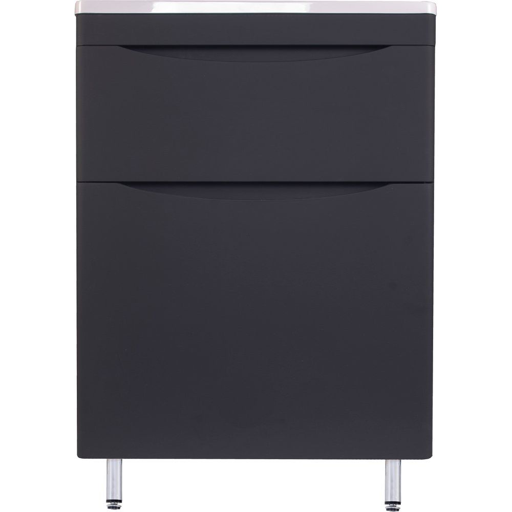 Купить Мебель для ванной Style Line Бергамо Мини 60 Люкс Plus напольная, антискрейтч черная в Москве с доставкой Мебель для ванной Style Line Бергамо Мини 60 Люкс Plus напольная, антискрейтч черная