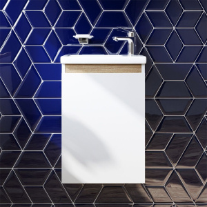 Тумба с раковиной AM.PM X-Joy 45, подвесная, белый глянец