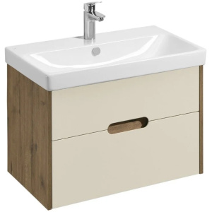 Тумба с раковиной Aquaton Оливия 75 1A2831K0OLVG0 дуб веллингтон