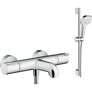 Термостатический смеситель Hansgrohe Ecostat 1001 CL ВМ 13201000 + Душевой гарнитур Hansgrohe Croma Select E Vario 26582400