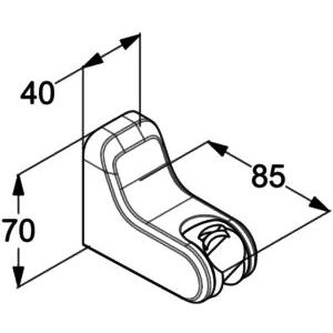 Купить Настенный держатель Kludi Freshline 6455205-00 в Москве с доставкой Настенный держатель Kludi Freshline 6455205-00