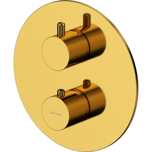 Термостатический смеситель WHITECROSS Y Y1236GL С ВНУТРЕННЕЙ ЧАСТЬЮ, для ванны с душем, золото