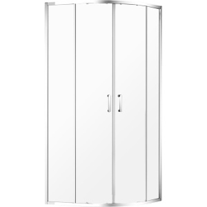 Душевой уголок AQUAme AQM3801F-9 90х90, профиль хром