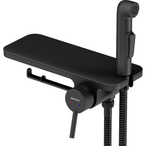 Гигиенический душ Damixa Jupiter 773500301 со смесителем и полкой, С ВНУТРЕННЕЙ ЧАСТЬЮ, черный Гигиенический душ Damixa Jupiter 773500301 со смесителем и полкой, С ВНУТРЕННЕЙ ЧАСТЬЮ, черный