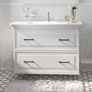 Тумба с раковиной Sanflor Модена 105, подвесная, белая