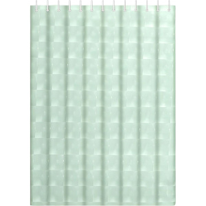 Штора для ванной Haiba HB75101-12 зеленая, 3D