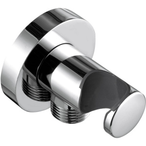 Шланговое подключение Kludi 6054705-00 с держателем для душа, хром Шланговое подключение Kludi 6054705-00 с держателем для душа, хром