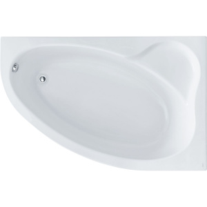 Акриловая ванна Santek Эдера R 170x110 см, угловая, с каркасом, со сливом-переливом, асимметричная