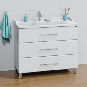 Тумба с раковиной СаНта Омега 100 напольная Тумба с раковиной СаНта Омега 100 напольная