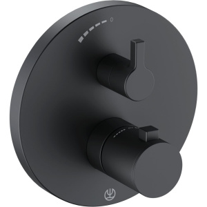 Термостатический смеситель Kludi Nova Fonte 208353915 для душа, черный Термостатический смеситель Kludi Nova Fonte 208353915 для душа, черный