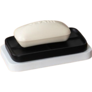 Мыльница Ridder Amara черно-белая