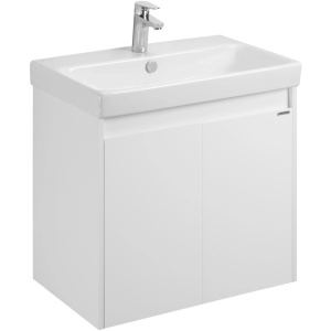 Тумба с раковиной Aquaton Сканди 70 1A2789K0SD010 белый глянец, белая матовая