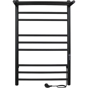 Полотенцесушитель электрический Indigo Line Trinity LСLTE80-40PBRRt с полкой, черный муар