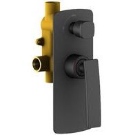 Купить Душевой комплект Timo Helmi SX-4099/03SM С ВНУТРЕННЕЙ ЧАСТЬЮ, черный в Москве с доставкой Душевой комплект Timo Helmi SX-4099/03SM С ВНУТРЕННЕЙ ЧАСТЬЮ, черный