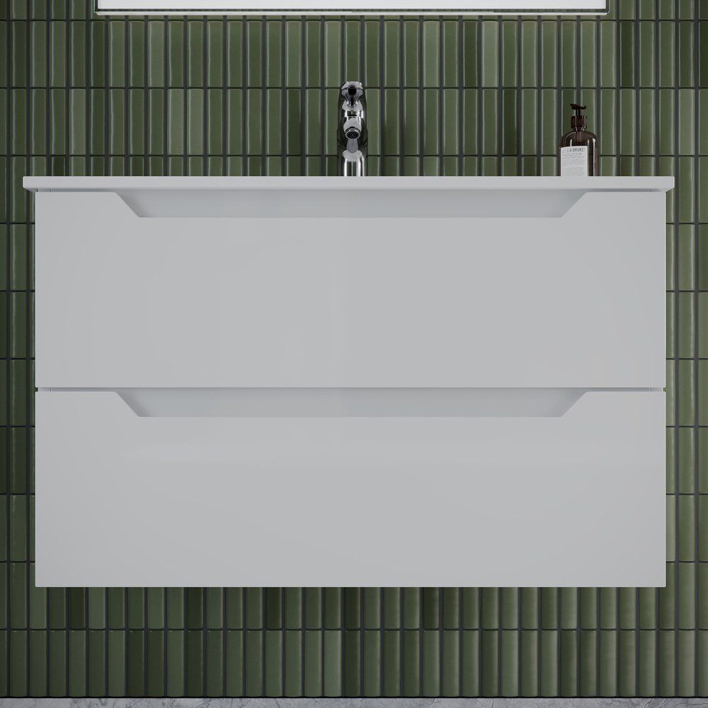 Купить Мебель для ванной Sancos Norma 2.0 80 см белый глянец в Москве с доставкой Мебель для ванной Sancos Norma 2.0 80 см белый глянец