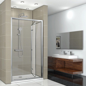 Душевая дверь в нишу Ceruttispa Bella D81T 80 см, профиль хром