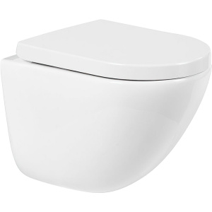 Унитаз подвесной BelBagno Amanda BB051CHR безободковый, крышка BB865SC с микролифтом