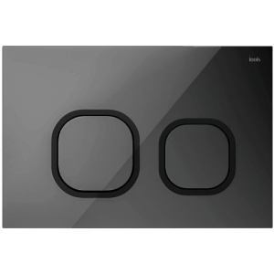 Кнопка смыва IDDIS Uniglass UNG01GBi77 стекло, черная