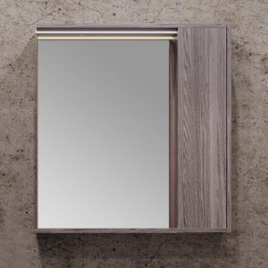 Зеркало AQUATON Стоун 80 грецкий орех, с подсветкой Зеркало AQUATON Стоун 80 грецкий орех, с подсветкой