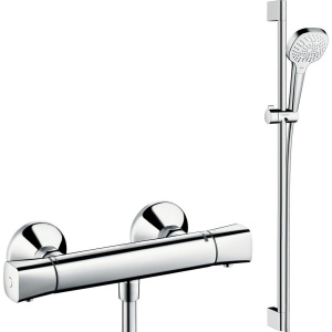 Термостатический смеситель Hansgrohe Ecostat universal 13122000 + Душевой гарнитур Hansgrohe Croma Select E Multi 26590400