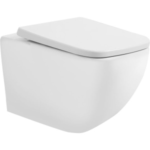 Унитаз подвесной Art&Max Maxima AM010CHR/AM2032SC с микролифтом, белый