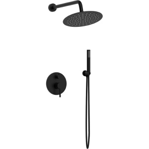 Душевой комплект Raiber Graceful RPB-005 С ВНУТРЕННЕЙ ЧАСТЬЮ, черный