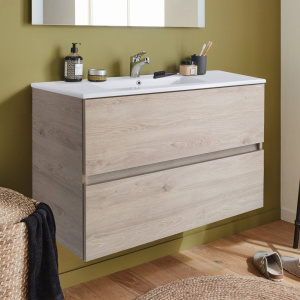 Тумба с раковиной Jacob Delafon Tolbiac 80 дуб давос натуральный Тумба с раковиной Jacob Delafon Tolbiac 80 дуб давос натуральный