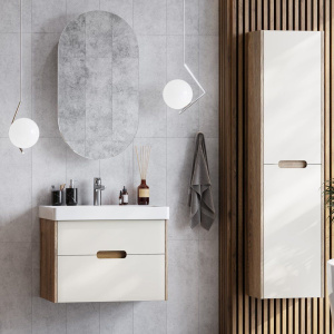 Мебель для ванной AQUATON Оливия 70 бежевый/дуб велл