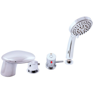 Термостатический смеситель Rav Slezak Termo DT271.5P на борт ванны, хром