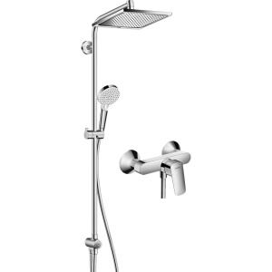 Душевая стойка Hansgrohe Crometta 27289000 + Смеситель для душа Hansgrohe Logis 71600000 Душевая стойка Hansgrohe Crometta 27289000 + Смеситель для душа Hansgrohe Logis 71600000