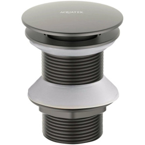 Донный клапан Aquatek AQ6003BGM оружейная сталь