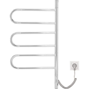 Полотенцесушитель электрический Vincea VTD-1R2CE 44x80 хром