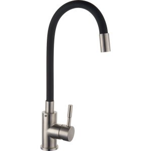 Смеситель для кухни РМС Sus124bl SUS124BL-016F чёрный, сталь