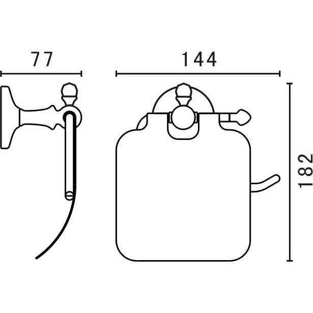 Купить Держатель туалетной бумаги Art&Max Antic AM-E-2683AL в Москве с доставкой Держатель туалетной бумаги Art&Max Antic AM-E-2683AL